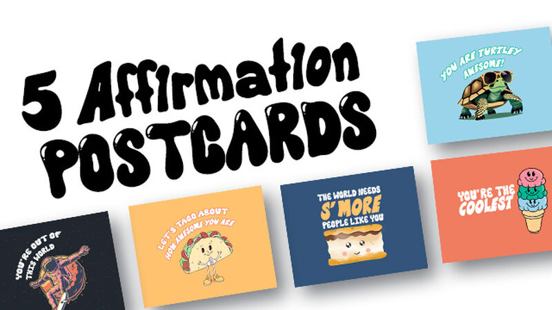 Affirmation Postcards